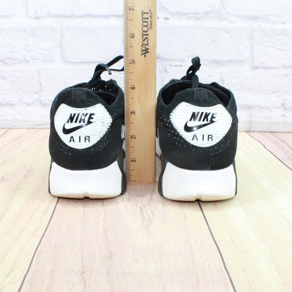 *Nike Air Max Black Flyknit Lace-up Low Top Athletic Sneakers Shoes Size - Picture 6 of 9